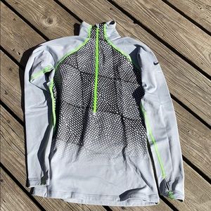 Nike Pro fleece lined runners zip up